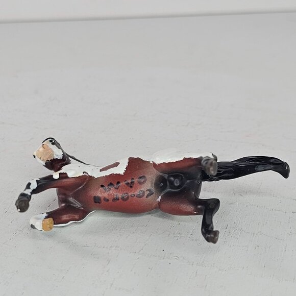 Breyer Custom Rearing Arabian Stablemate Horse Bay Pinto Signed WVO 2002 CM - Picture 7 of 13